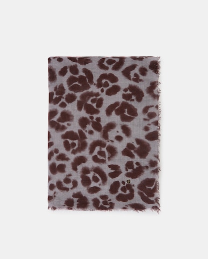 Imagen 0 de Fular animal print en gris