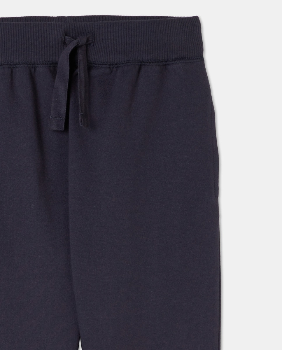 Pantalón de bebé felpa Azul marino-3