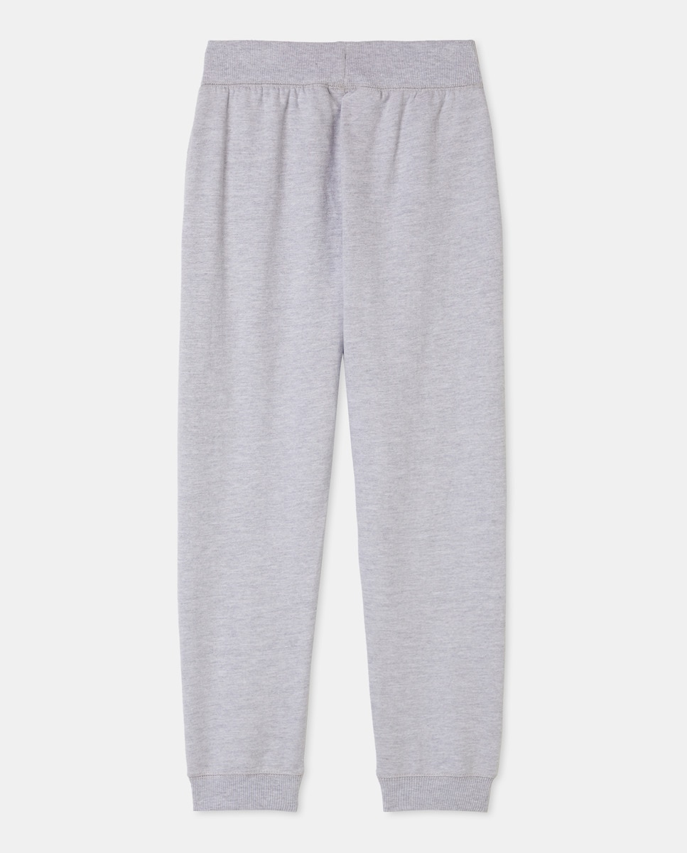 Pantalón de niño felpa liso Gris-2