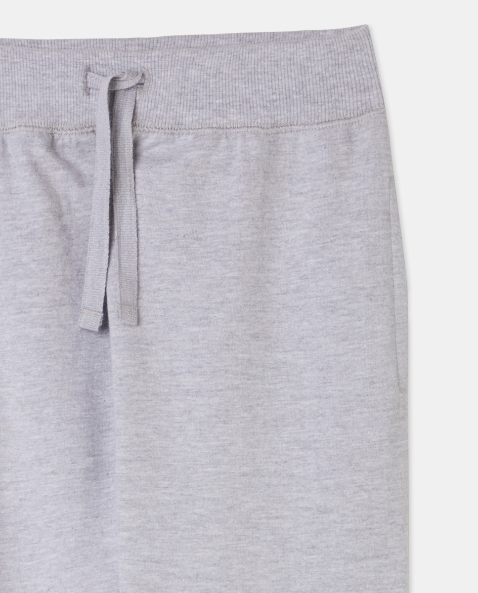 Pantalón de niño felpa liso Gris-3