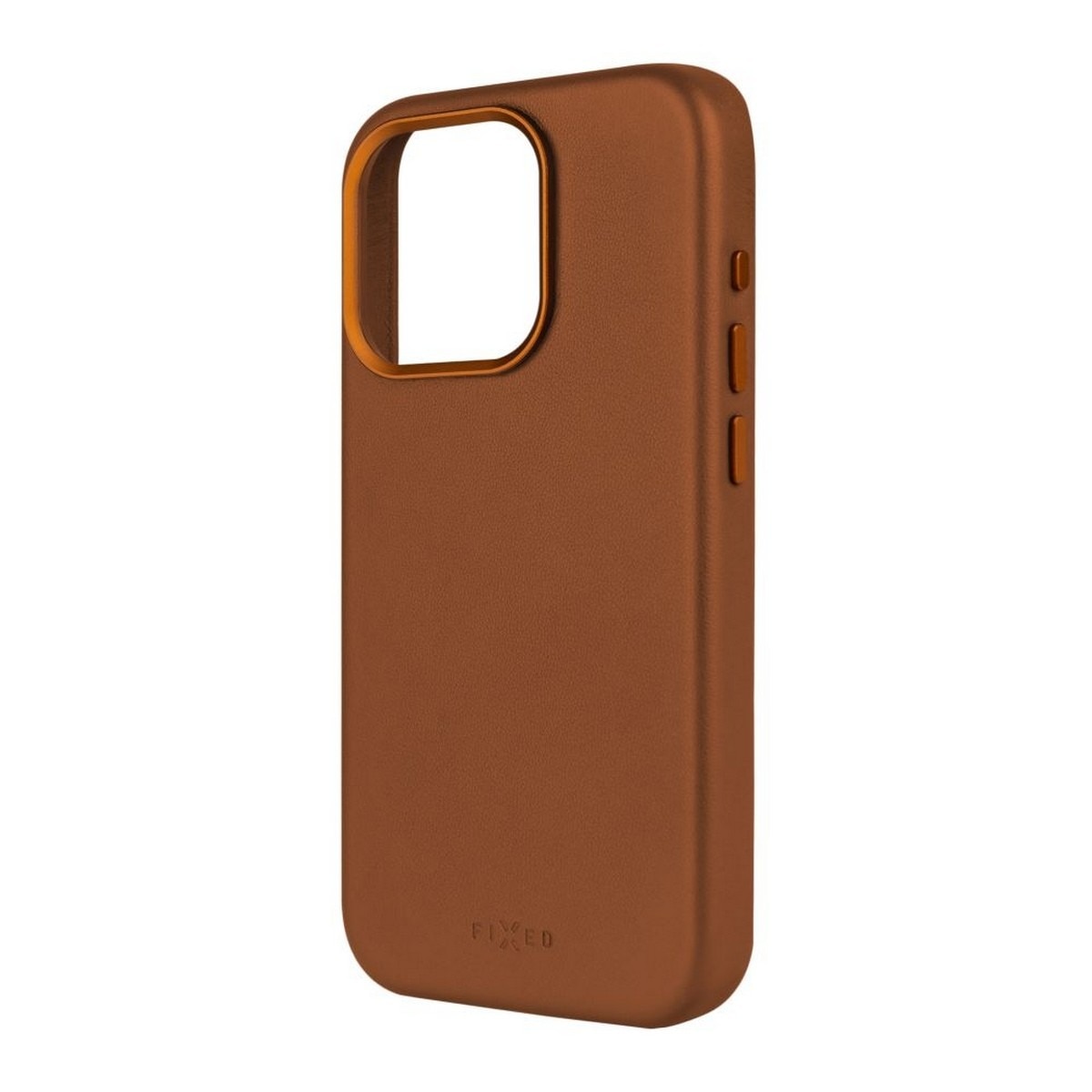 Capa Fixed MagLeather com MagSafe para iPhone 16 Pro - Castanho 2