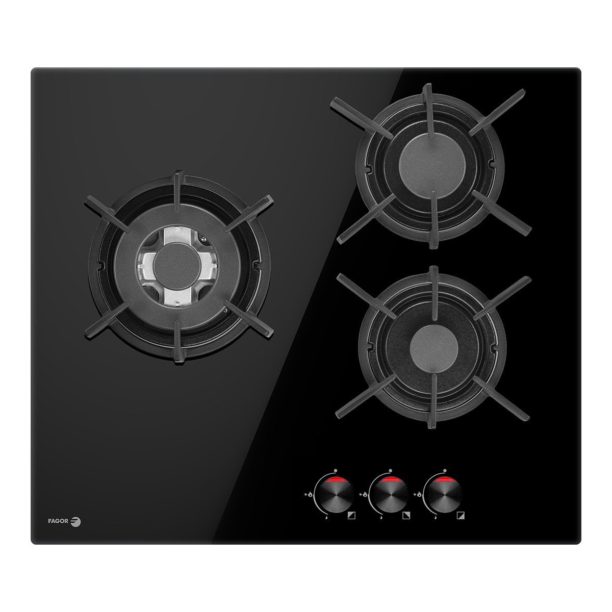 Imagen 0 de Placa gas Fagor con 3 quemadores - 3CFI-3GLSPB