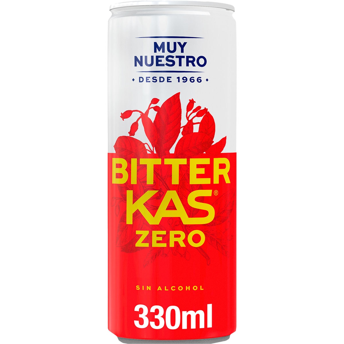 bebida refrescante amarga de extractos de plantas Zero azúcar sin alcohol lata 33 cl