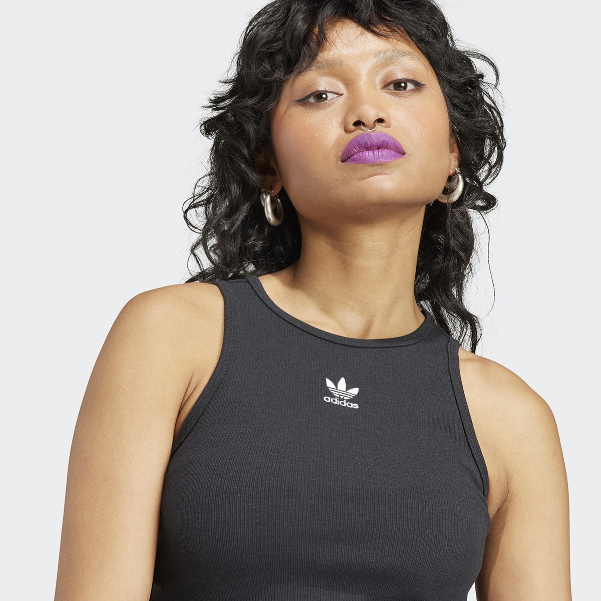 T-shirt de Mulher Essentials Rib Originals Preto-4