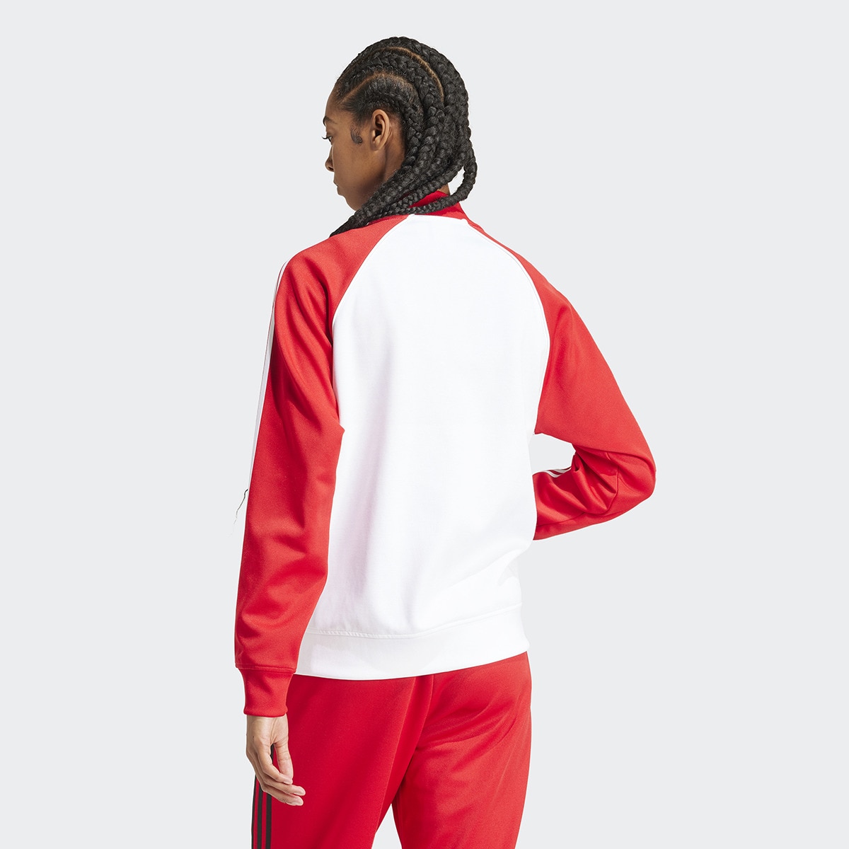 Casaco de Mulher SST Adicolor Classics Loose Originals Branco / Vermelho-2
