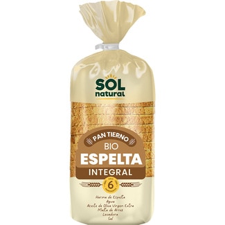 Bio pan tierno de espelta integral envase 400 g - Sol Natural