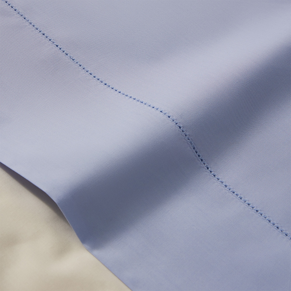 Sábana encimera algodón egipcio 200 hilos Tacto Bassols - Azul Cama 200 cm Azul-2