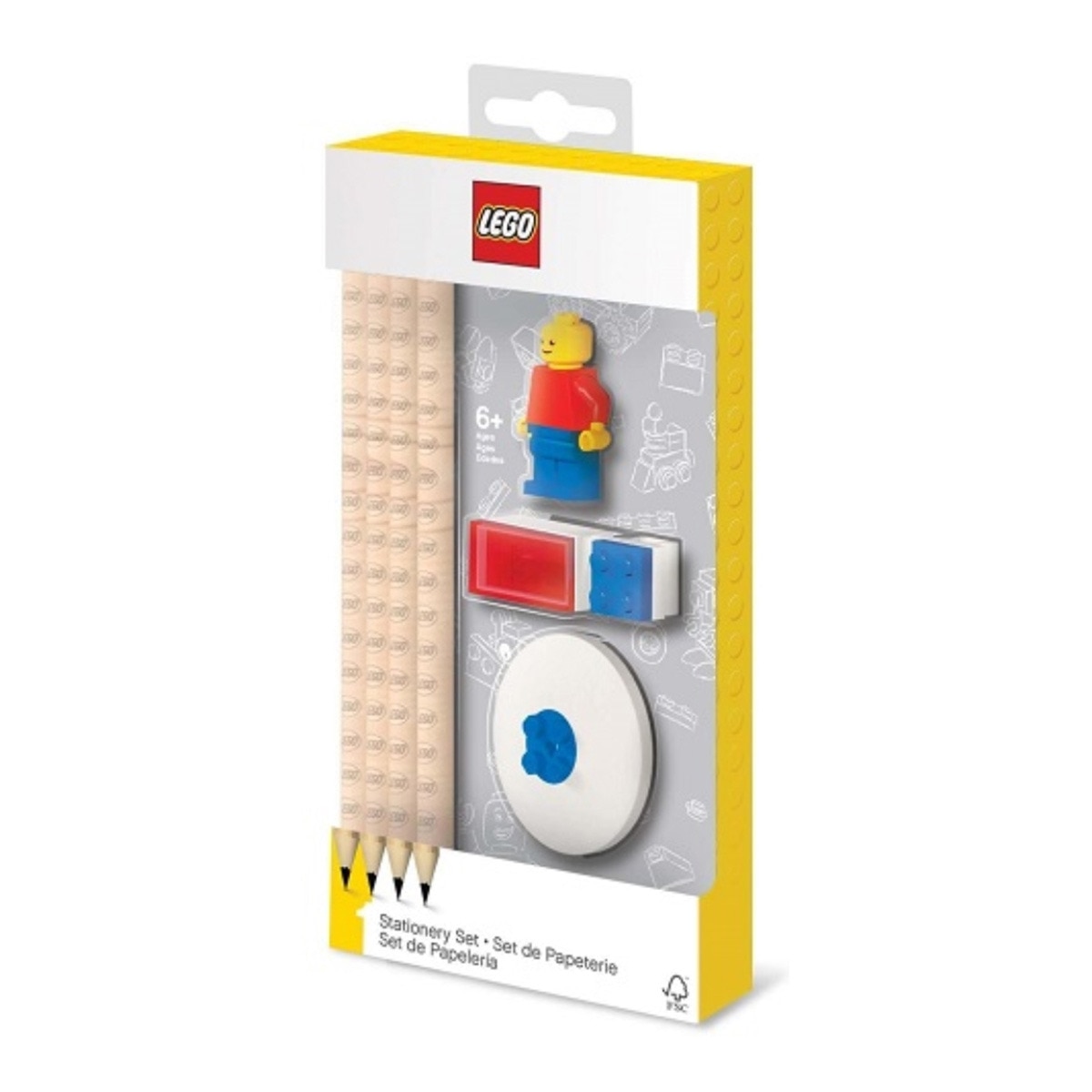 Imagem 0 de Conjunto de Papelaria Lego + Figura 10 cm Lego