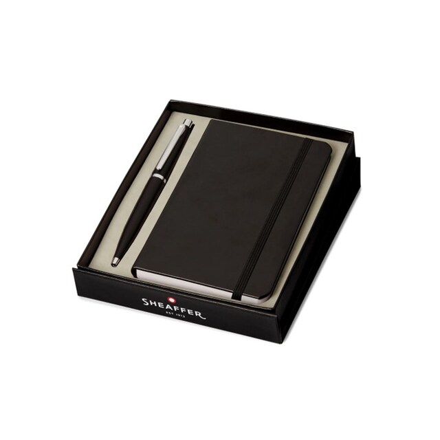 Imagen 0 de Juego para regalo bolígrafo VFM mate con cuaderno A6 Sheaffer negro
