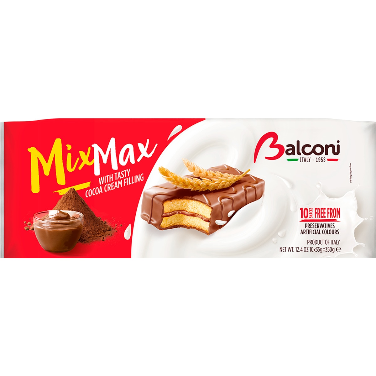 Snack de Chocolate Mix Max 10 unidades embalagem 350 g