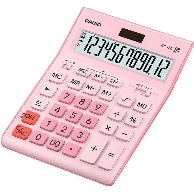Imagen 0 de Calculadora sobremesa GR-12C Casio rosa