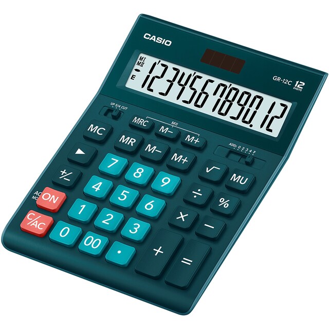 Imagen 0 de Calculadora sobremesa GR-12C Casio verde oscuro
