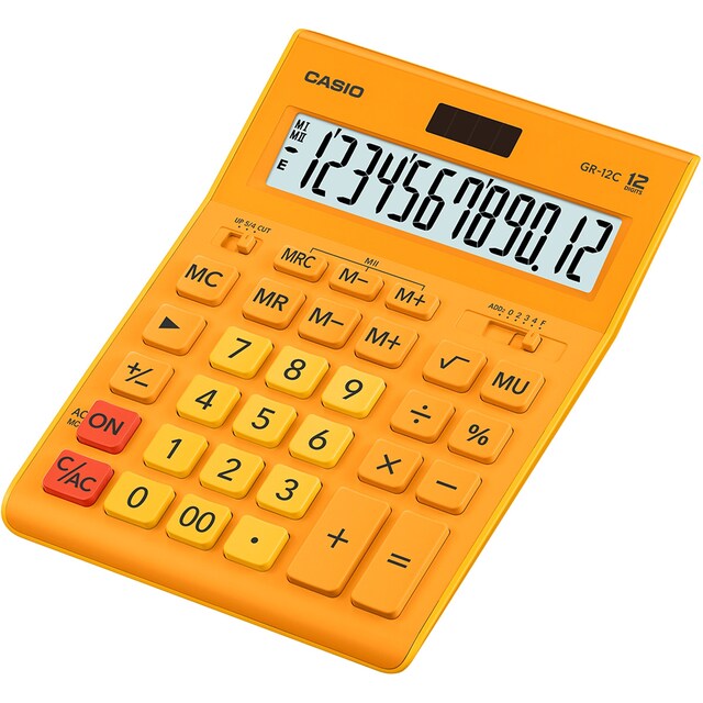 Imagen 0 de Calculadora sobremesa GR-12C Casio naranja