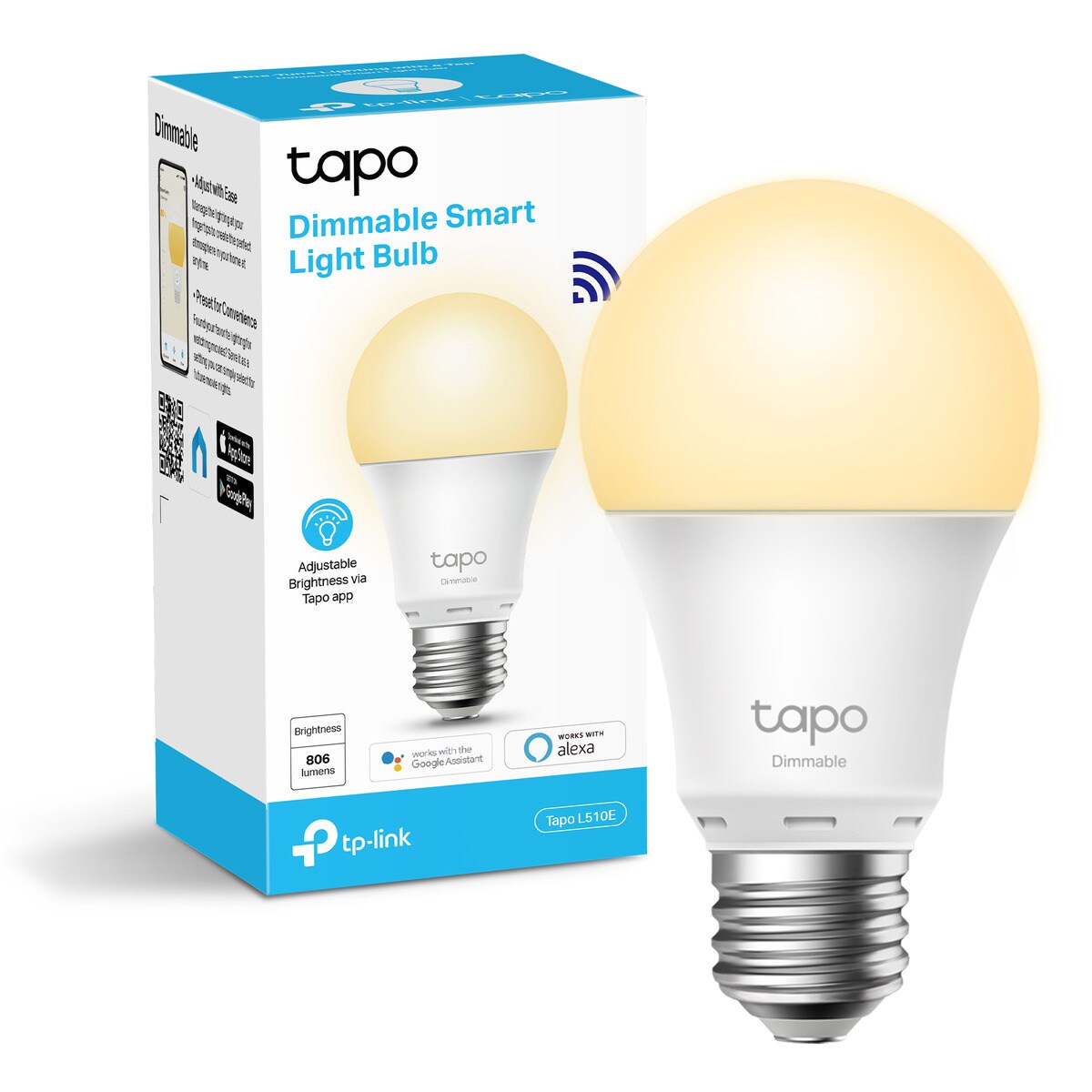 Lâmpada Inteligente TP-LINK Tapo L510E (E27 - Branco) Branco-2