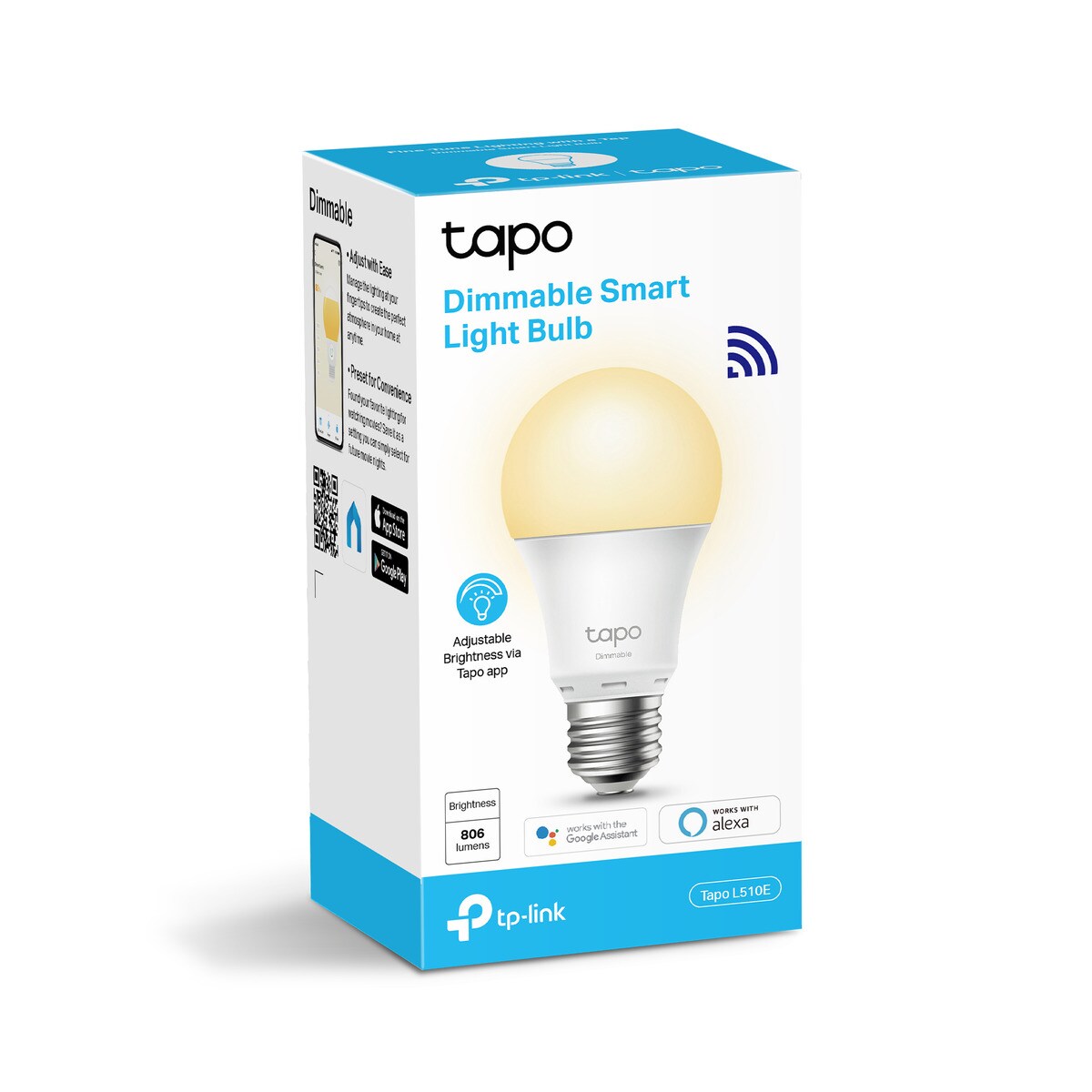 Lâmpada Inteligente TP-LINK Tapo L510E (E27 - Branco) Branco-10