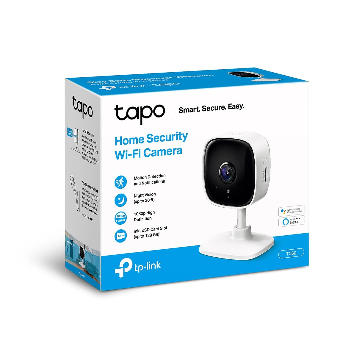 Cámara de Vigilancia Tapo TC60, 1080p, Visión nocturna, Detección movimiento, WiFi Blanco-10