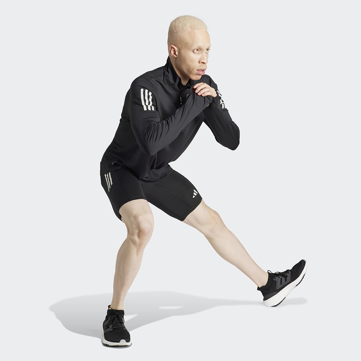 Sweatshirt de Homem Own The Run Half-Zip Preto-5