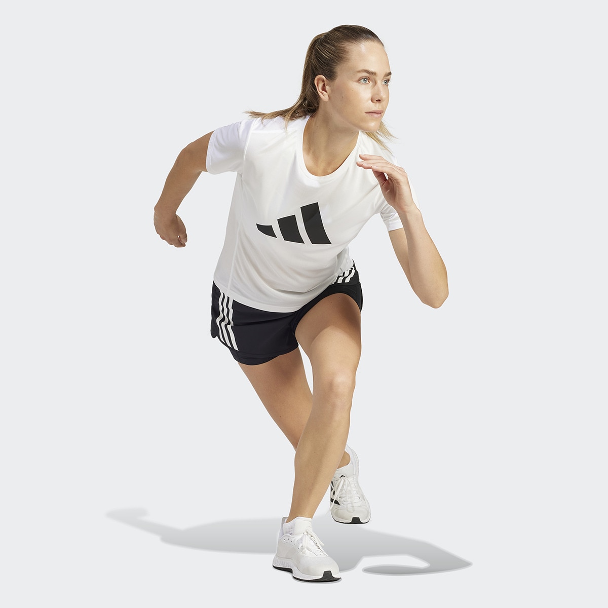 T-shirt de mulher Run It adidas Branco-5