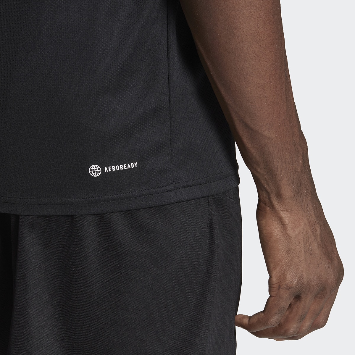 T-shirt de Homem Train Essentials Training 3 Faixas Preto-3