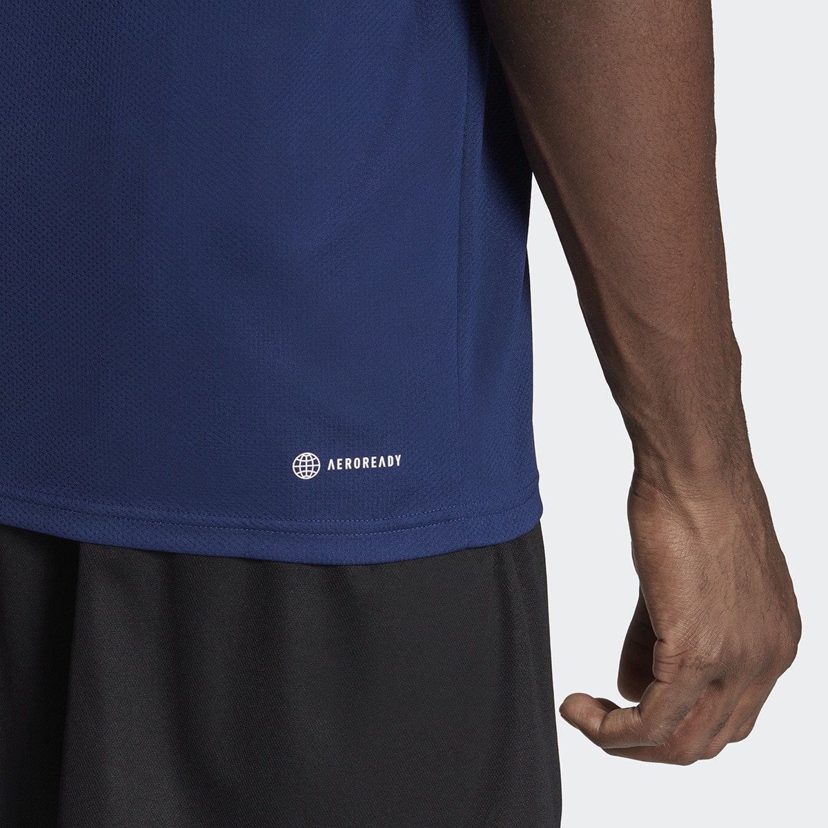 T-shirt de Homem Train Essentials Training 3 Faixas Azul-3