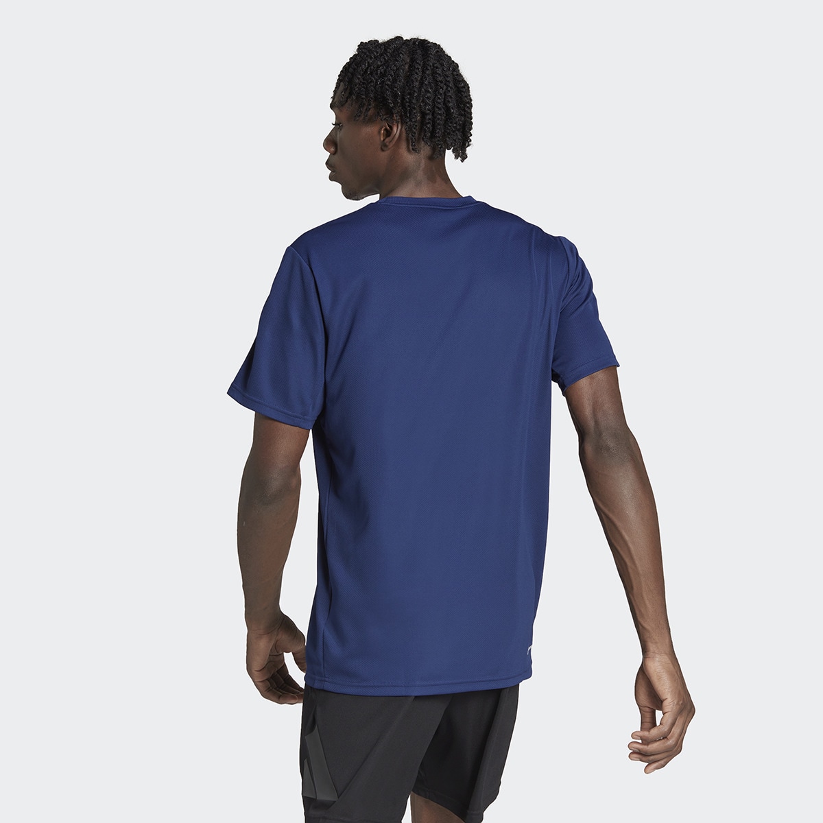 T-shirt de Homem Train Essentials Training 3 Faixas Azul-2