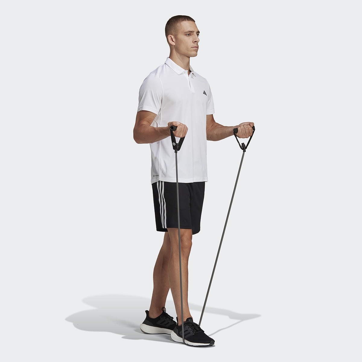Polo de Homem Train Essentials Branco-5