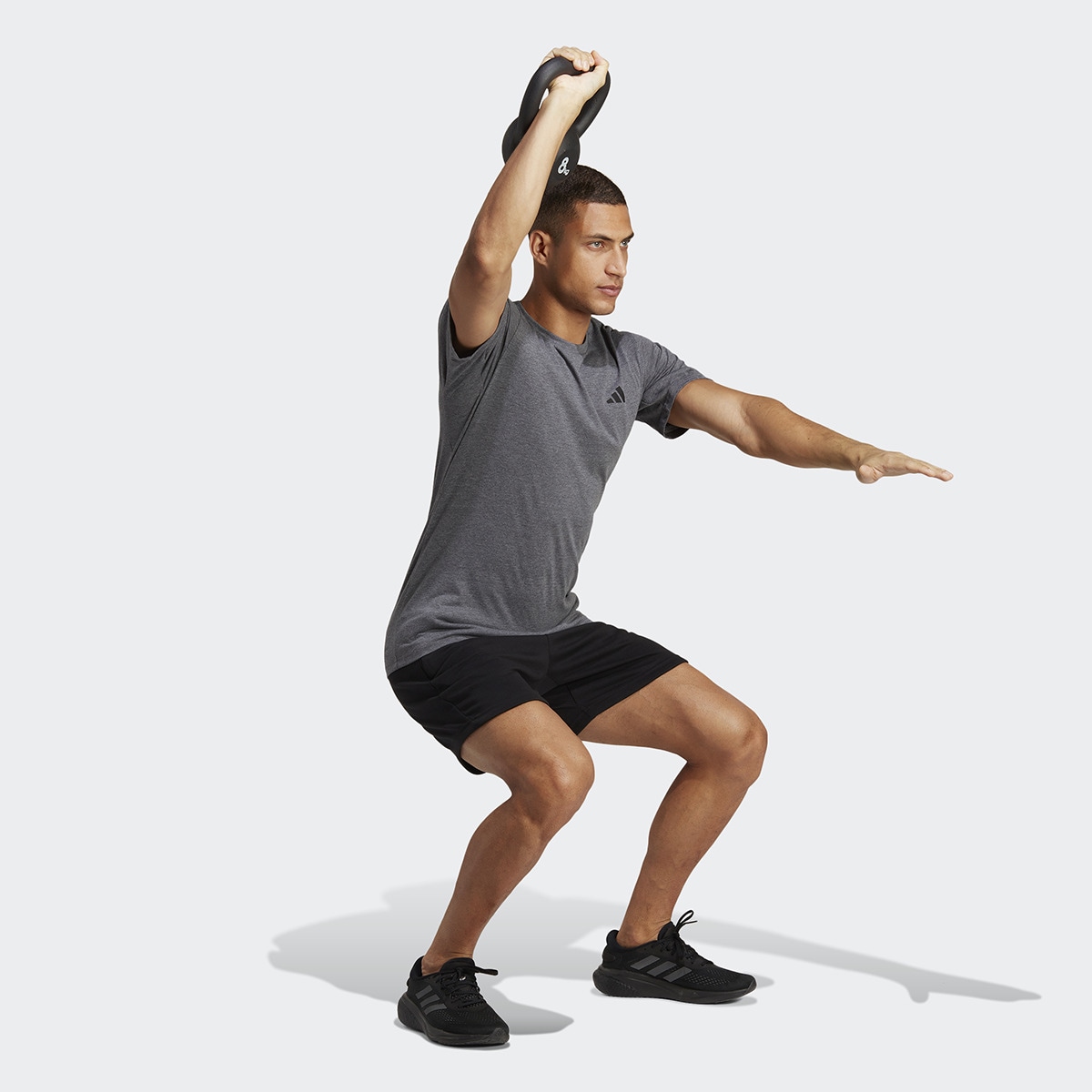 T-shirt de Homem Train Essentials Feelready Training Cinzento-5