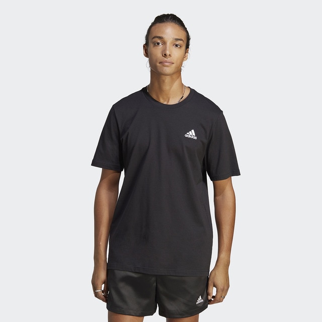 Camiseta de hombre Essentials Single Jersey Embroidered Small Logo Adidas