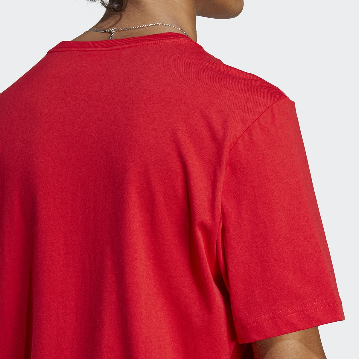 T-shirt de Homem Essentials Single Jersey Embroidered Small Logo Vermelho-4