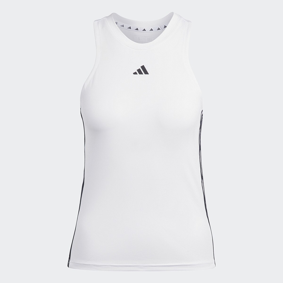 T-shirt de Mulher AEROREADY Train Essentials Regular 3 Faixas Branco / Preto-6