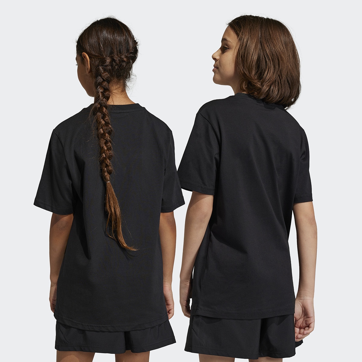 T-shirt de Criança Essentials Big Logo Cotton Preto-2