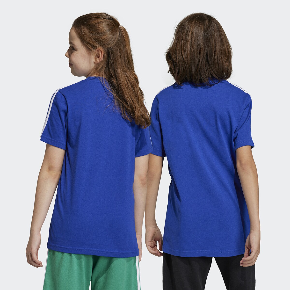 T-shirt de Criança Essentials 3-Stripes Azul / Branco-2