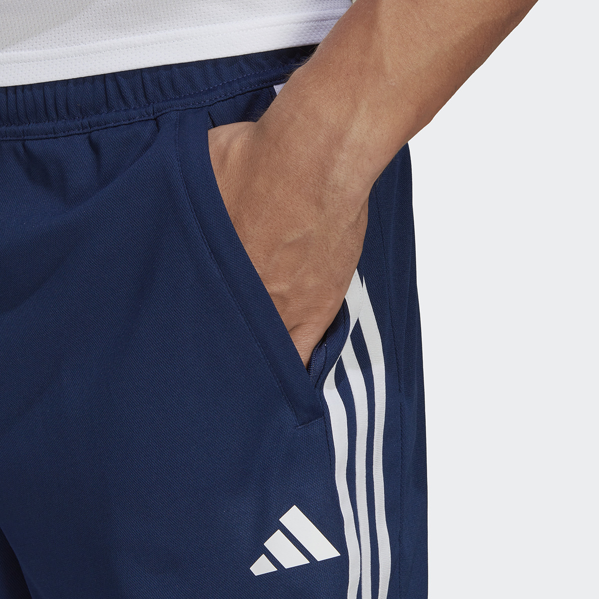 Calções de Homem Train Essentials Piqué Training 3 Faixas Azul-marinho-3