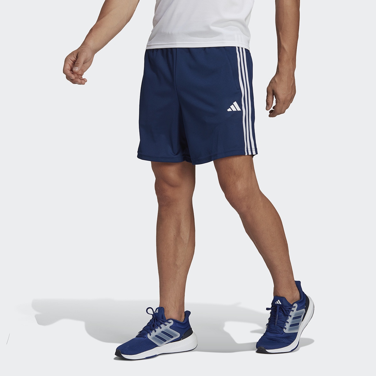 Calções de Homem Train Essentials Piqué Training 3 Faixas Azul-marinho-1