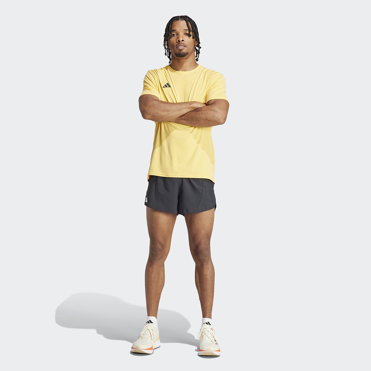 Calções de Homem Adizero Essentials Running Preto-5