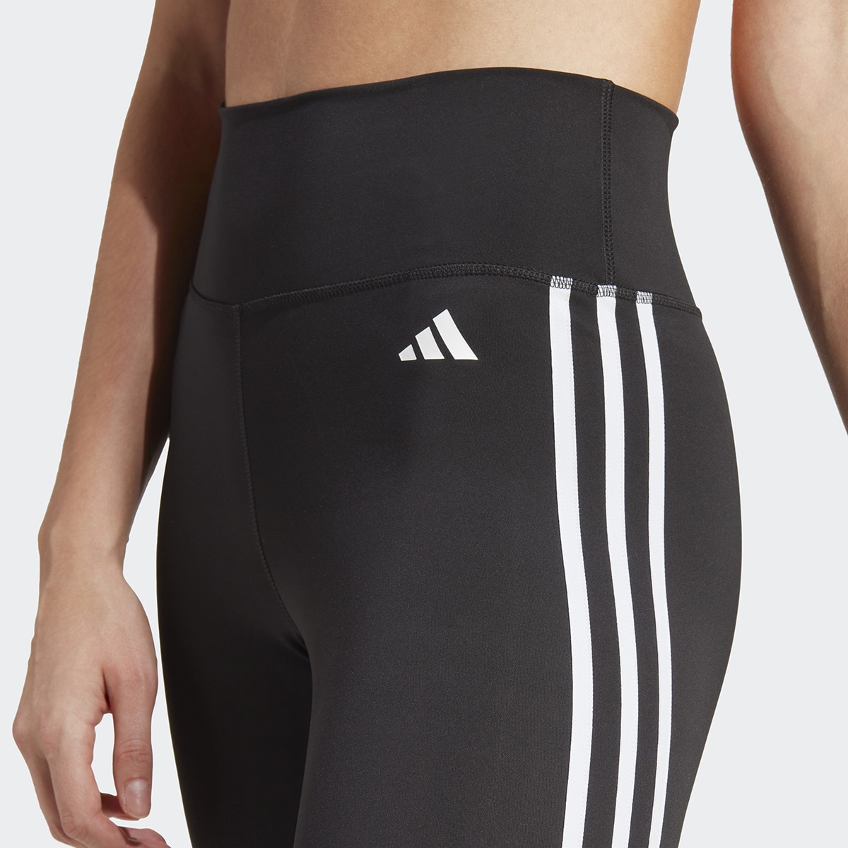 Leggings de Mulher Train Essentials 3-Stripes Preto-4