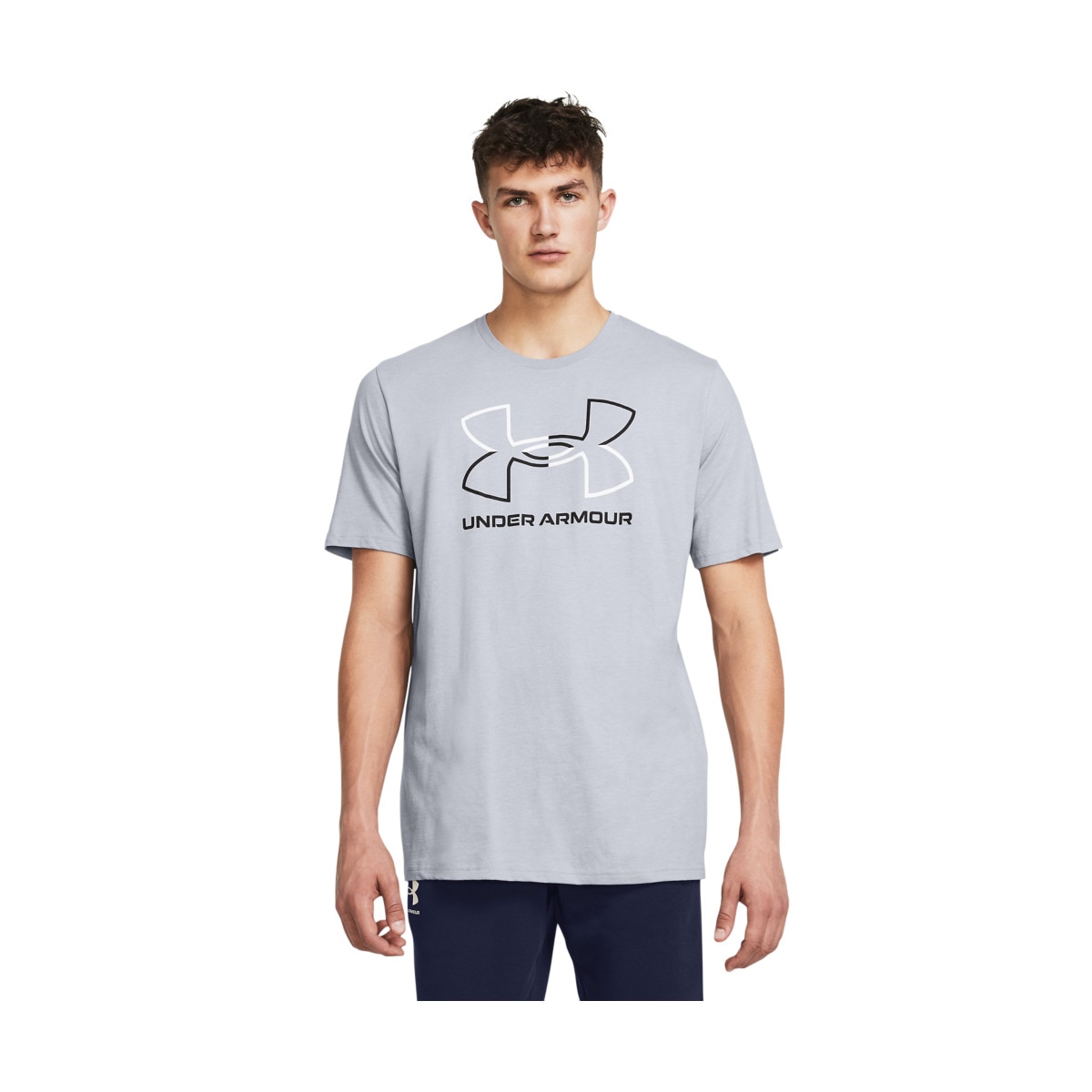 T-shirt de Homem Foundation Cinzento-1