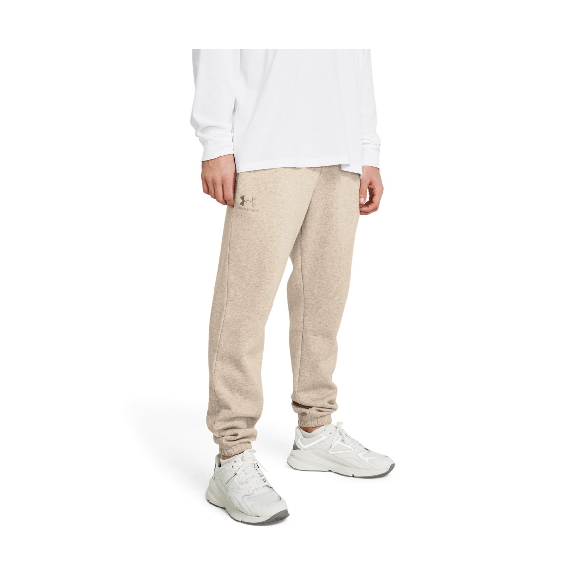 Calças de Homem Essential Fleece Castanho-1