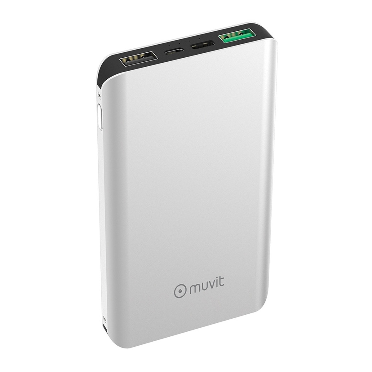 Power Bank 10000 mAh 2 USB 3A + 2,1 A QC 3,0 + 2 Input (Micro USB + tipo C) Negro-4