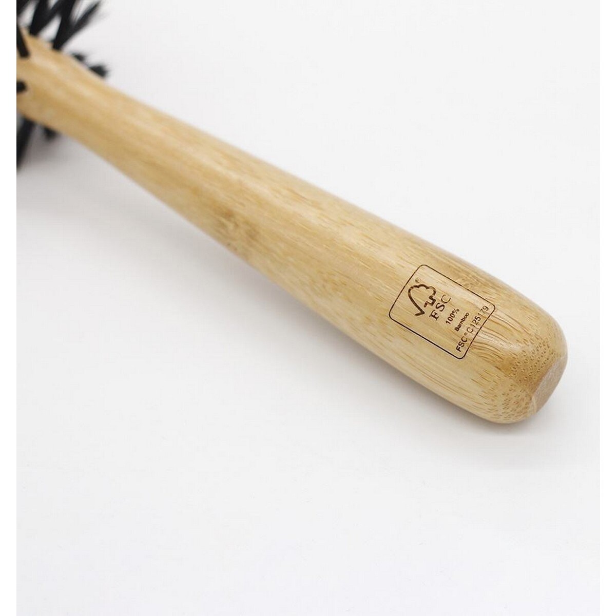 Escova Redonda Bambu de Cerdas Mistas de Nylon e Javali - 42 mm 2