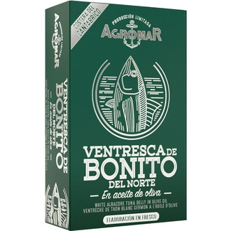 ventresca de bonito del norte en aceite de oliva lata 115 g - Agromar