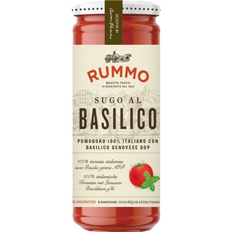 salsa de tomate con albahaca frasco 340 g - Rummo