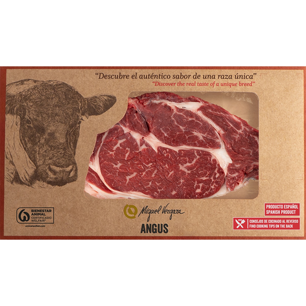 aguja en filetes de vacuno raza angus peso aproximado bandeja 250 g