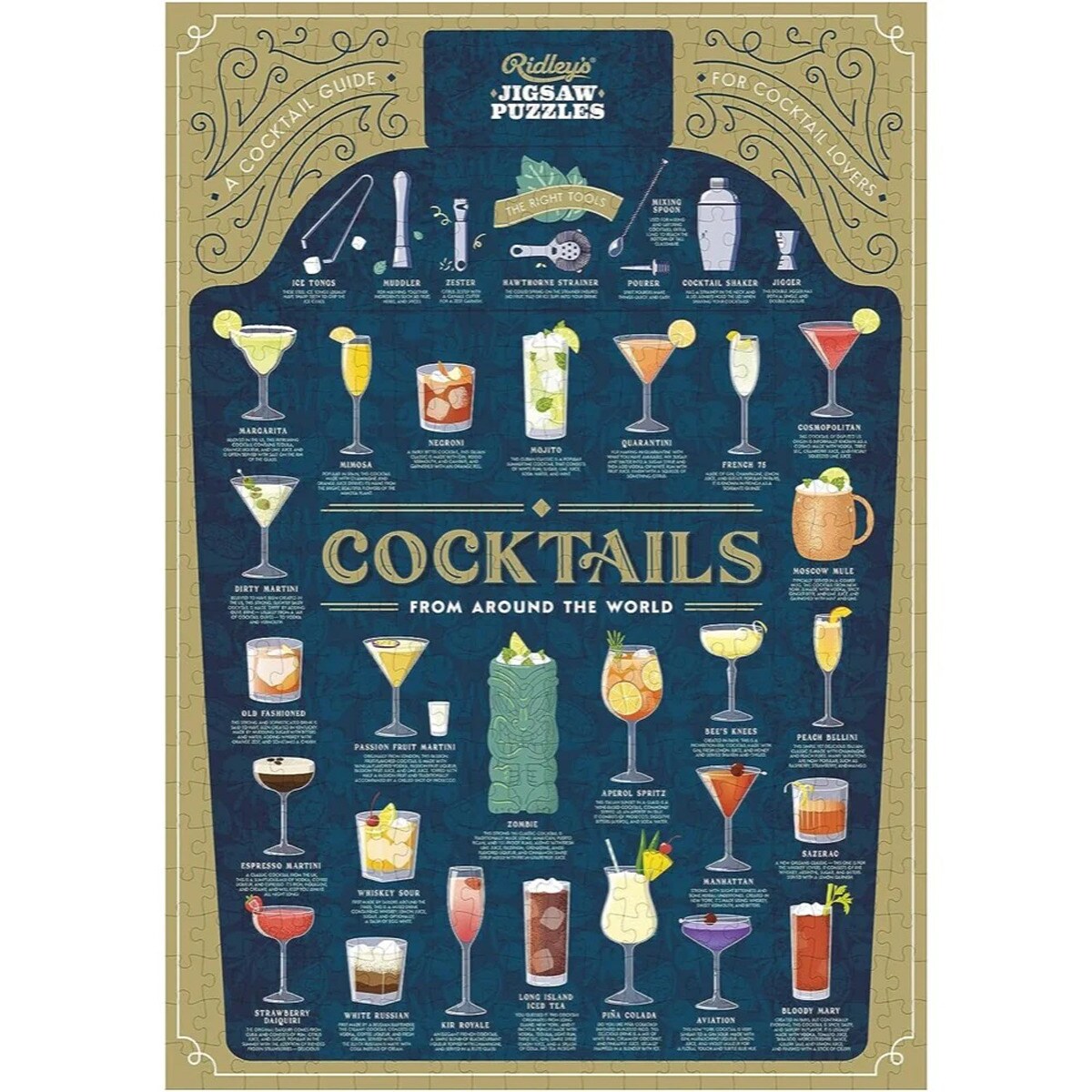 Quebra-cabeças Ridley's Games Cocktails 500 Peças 2
