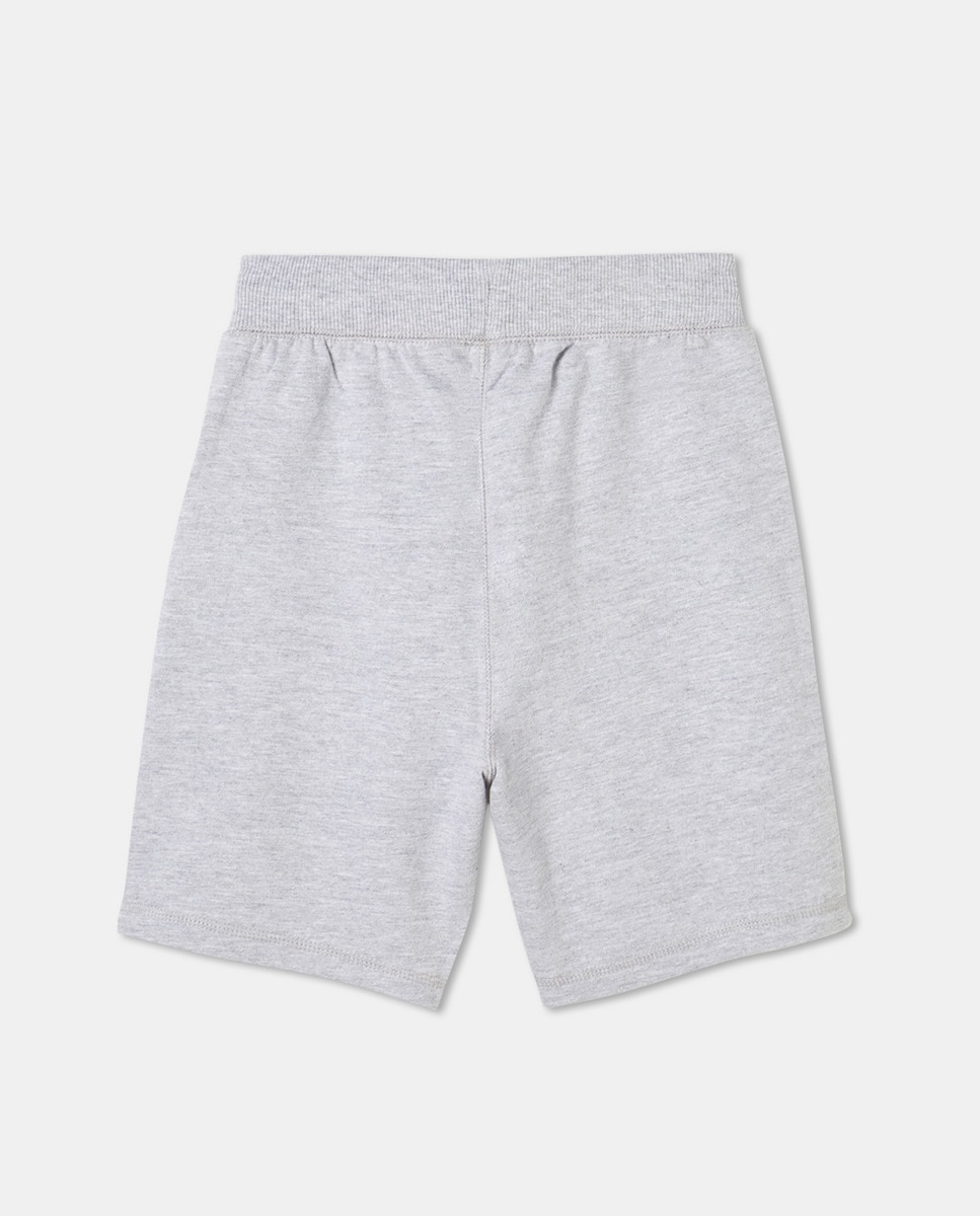 Bermuda de niño felpa lisa Gris-2