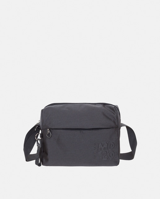 Imagen 0 de Bandolera mediana de mujer Mandarina Duck en gris oscuro con cremallera