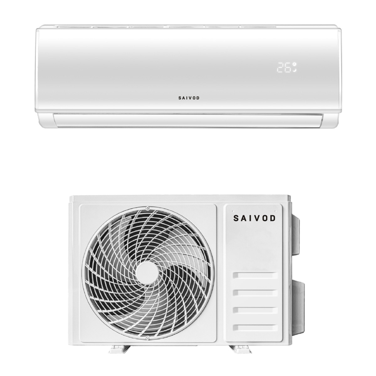 Aire acondicionado Split 1x1 Saivod Inverter con 2.924 frig/h y 2.941 kcal/h  - ASCT1224 Blanco-2