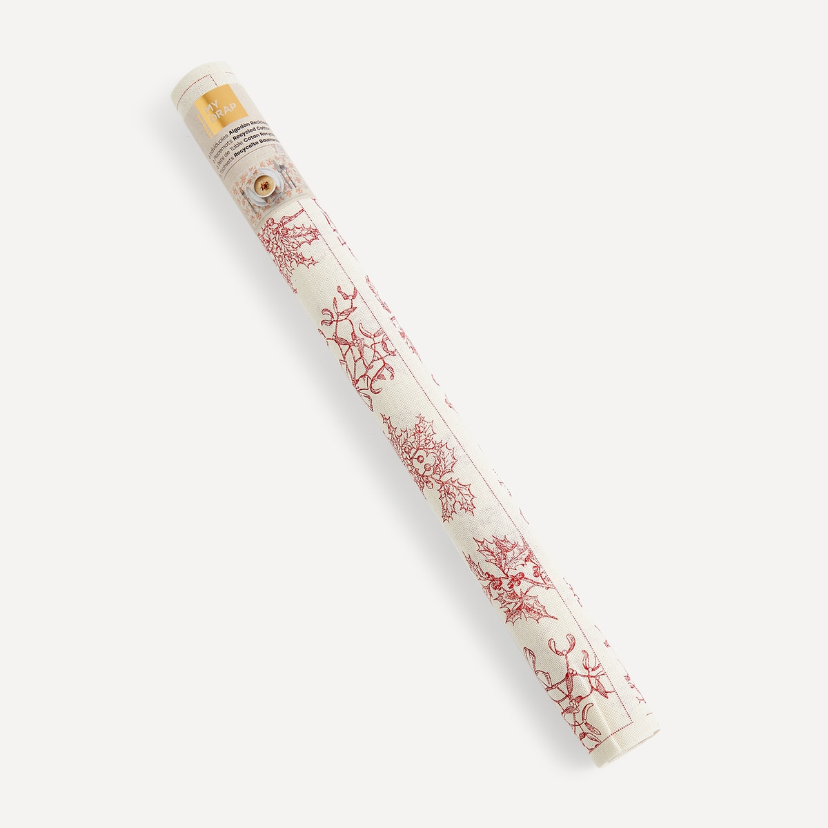 Pack de 6 Individuais de Algodão Classi Xmas Bege-4