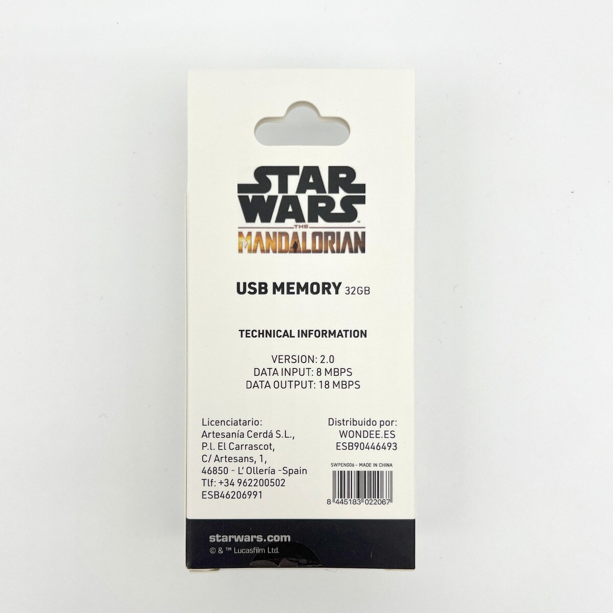Memória USB 32 GB Boba Porta-chaves Star Wars 8