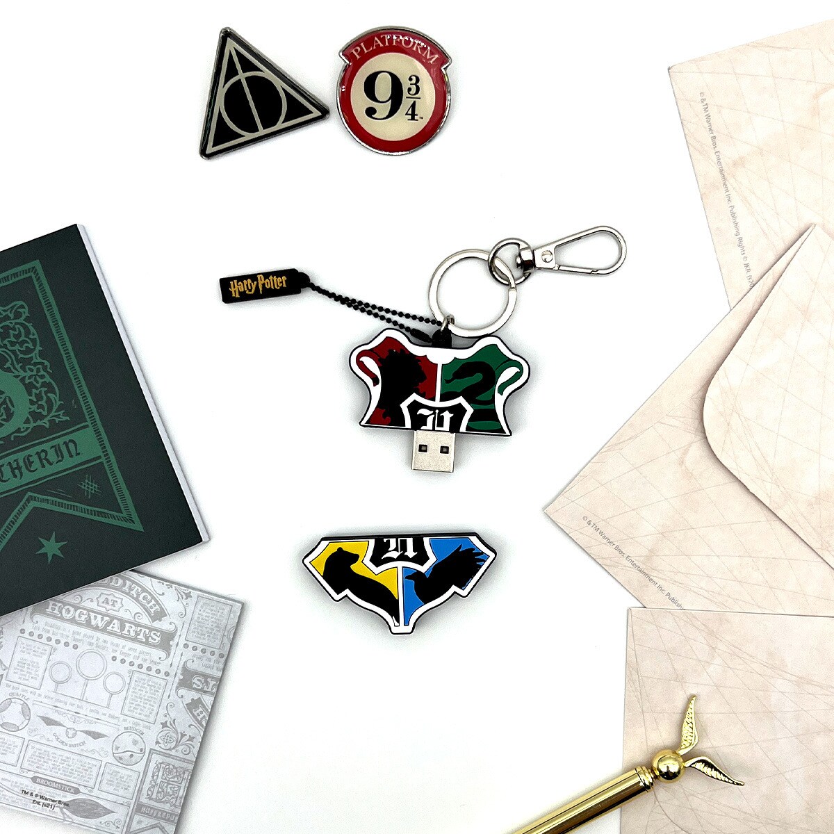 Memória USB 32 GB Hogwarts Porta-chaves Harry Potter 6